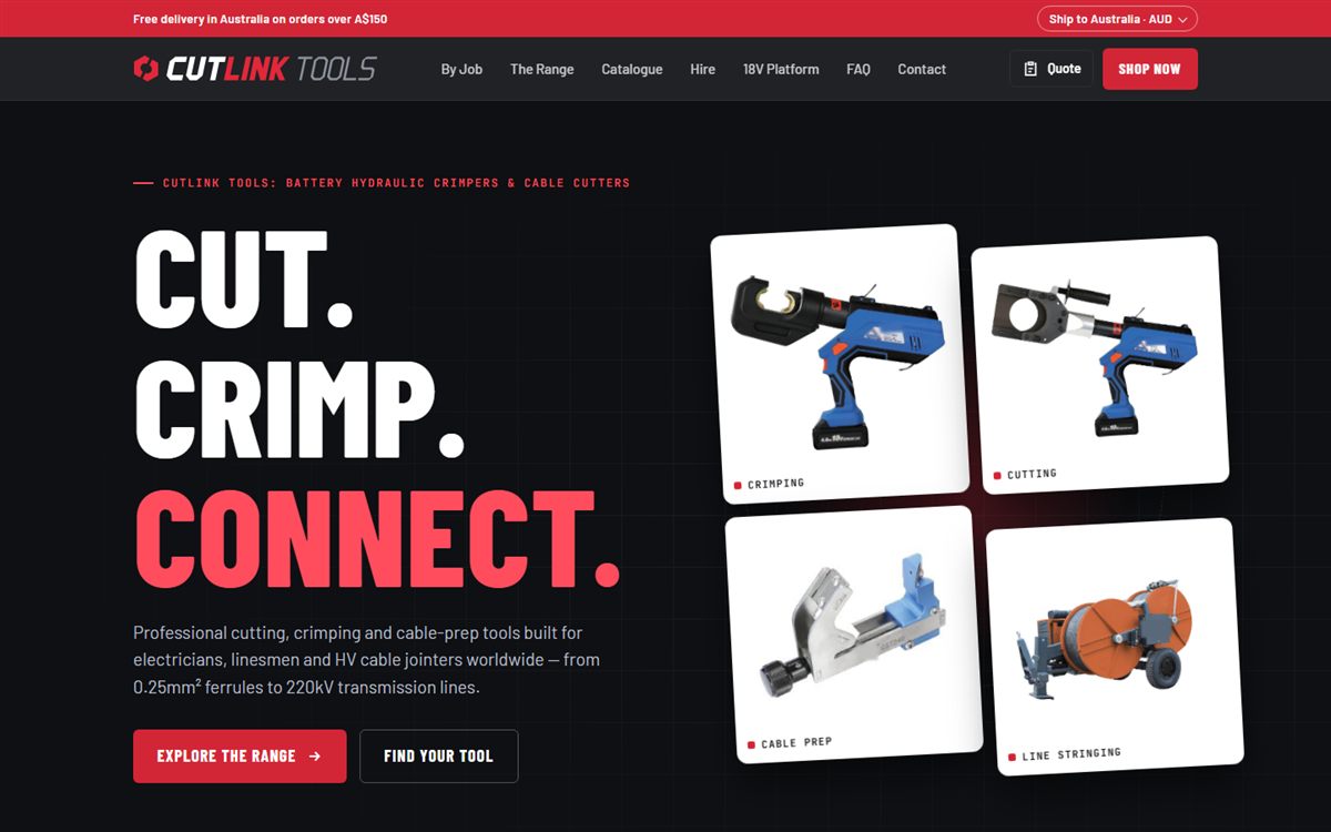 Homepage of the CutLink Tools website